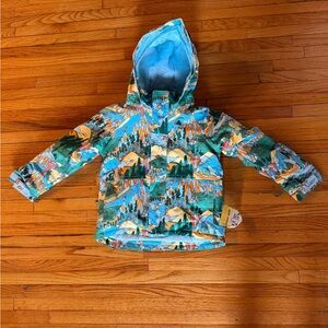 Burton Colorful Ski Jacket with Light Blue Interior